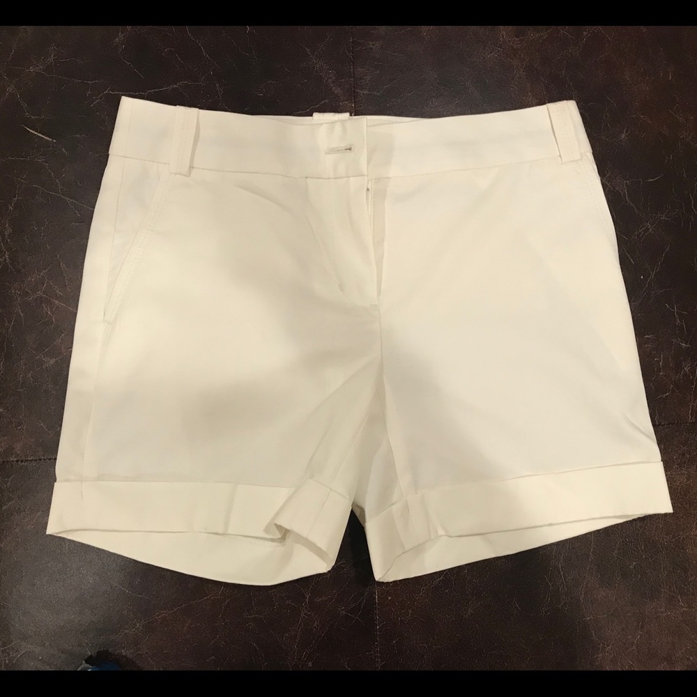 J. Crew 5” City Fit White Shorts